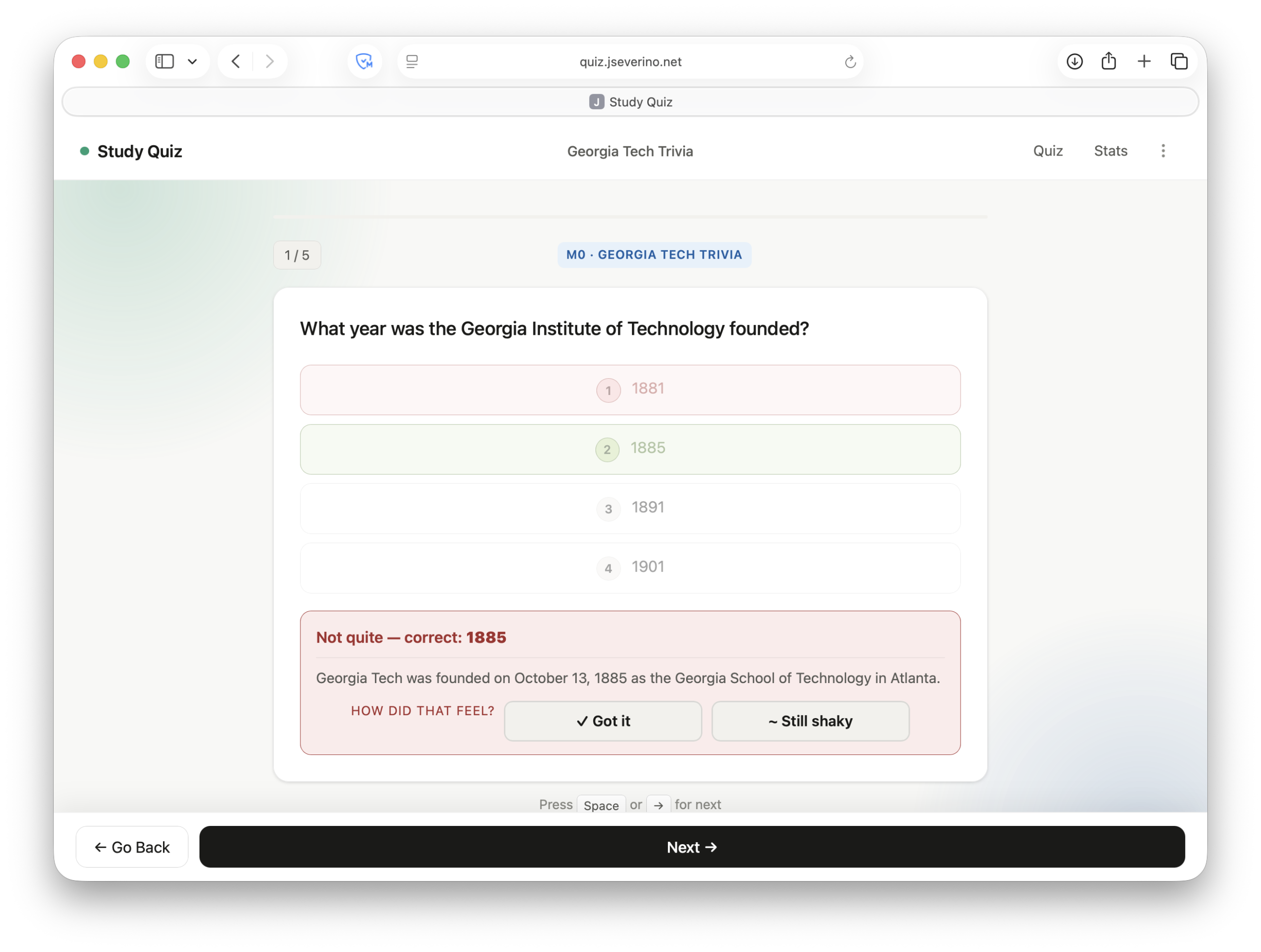 Building Study Quiz: A Local-First Exam Prep App